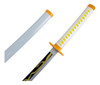 Katana Zenitsu Agatsuma Demon Slayer Lâmina Bambu Cosplay 4 Katana Zenitsu Agatsuma Demon Slayer Lâmina Bambu Cosplay 4