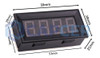 Voltimetro Digital 4 Digitos De Panel Dc 0-99.99v Led 2