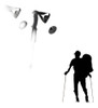 2 X Trekking Senderismo Senderismo Palos Postes Montaa Ajust 0