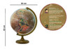 Globo Terrestre 30 Cm Satélite Físico Histórico 2