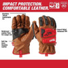 Guantes De Trabajo Cuero Piel De Cabra Resistentes Milwaukee 1