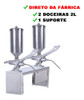 Kit 2 Doceiras Recheadeiras Bomba Churros + 1 Suporte - R2 0