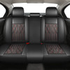 Huidasource Fundas De Asiento Trasero De Cuero, Impermeables 0
