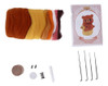 Kit De Feltragem De Lã: Agulha, Material Natural, Fácil Oper 0