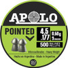 Balines Apolo Pointed Cal 4,5 Mm Lata X 500 U 9 Grains 0.6 G 0 Balines Apolo Pointed Cal 4,5 Mm Lata X 500 U 9 Grains 0.6 G 0