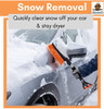 Cepillo Quita Nieve Para Auto Con Raspador De Hielo Naranja 1 Cepillo Quita Nieve Para Auto Con Raspador De Hielo Naranja 1