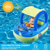 Bóia De Piscina Inflável Com Dossel Para Bebês 1