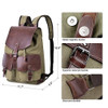 Vbiger Canvas Backpack De Gran Capacidad Travel Daypack Bols 3