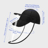 Mascara Protector C/ Gorro Facial Pvc Flexible Plegable F034 1