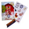 Souvenir Librito Con Crayones Y Sticker Granja X25 Unid 0