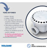 Kit Vulcano Pileta Hormigón Toma Fondo + 8 Hidromasajeadores 5