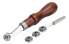 Conjunto De Espaçadores Artesanais Em Couro Marking Wheels P 0