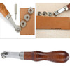 Conjunto De Espaçadores Artesanais Em Couro Marking Wheels P 7