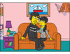 Cartoon Dibujo Digital Simpson 2 Personajes + Fondo 5