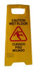 Cartel Piso Mojado Tipo Carpa Wet Floor Pvc Alto Impacto  60 X 30 Cms 0