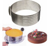 Ajustable Ronda De Acero Inoxidable Cake Mousse Anillo Molde 2
