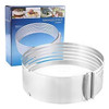 Ajustable Ronda De Acero Inoxidable Cake Mousse Anillo Molde 5