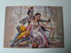 Pôster Gravura Imagem Papel Divindade Hindu Krishna E Rada 2