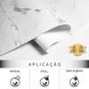 Papel De Parede Marmorado Vinilico Carrara Cozinha Sala 5m 3