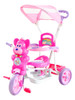 Triciclo Motoca Infantil Urso Rosa Empurrador Cobertura 0