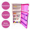 Mini Geladeira Infantil Brinquedo Grande Menina Rosa Barata 4