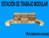 Estación De Trabajo Modular - Módulo Con Estante 2