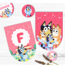Kit Imprimible Bluey (rosa) - Textos Editables 1
