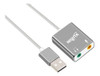 Conversor Adaptador Usb A Audio 2.1 Nisuta Mic Y Parlantes 3