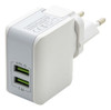 Carregador Tipo C 2 Entradas Branco Com Cabo Usb Maketech 2