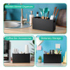 Organizador De Madera Para Cocina Con 3 Compartimentos, Negr 5