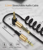 Cable Auxiliar 90° Miniplug 3.5mm Tipo Codo / Cable Espiral 2