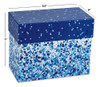 Caja Azul De Organización De Tarjetas De Felicitación Con 48 4