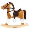 Rockin 'rider Turbo Rocking Horse, Marrón Y Blanco 4