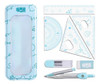 3 Conjunto De Kit De Geometria Transferidor De 3-4 3 Pecas 0