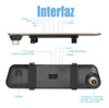 Espejo Retrovisor Doble Camara Dashcam + Trasera + Pantalla 3