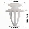 Traba Grampa Clips Tapizado Porton Trasero Peugeot Partner C 1