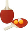 Kit Raquete Ping Pong Divertido  Com 3 Bolinhas Coloridas 0