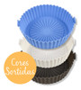 Forma De Silicone Reutilizavel Protetor Air Fryer Microondas 3