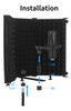 Microfone Painel De Tela De Vento Microfone De Placa À Prova 3