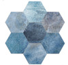 Revestimiento Ceramico Hexagonal Luxor Azul 20x23 Piso Pared 0