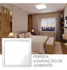 Kit 3 Painel Plafon Sobrepor Led 25w Quadrado 30x30 Luz Fria 4