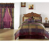 Colección Chezmoi Juego De Edredón De Retazos De Jacquard Gi 1