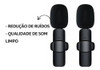 Microfone De Lapela Duplo K9 Compatível iPhone 6
