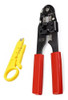 Pinza Crimpeadora Rj45 Cat5 Cat6 + Pela Cable C/ Impactadora 1