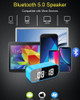 Afk Reloj Despertador Digital Con Altavoz Bluetooth, Reloj D 3
