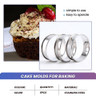 6 Peças De Anéis De Torta De Muffin Anel De Torta Laminado D 3