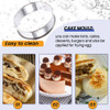 6 Peças De Anéis De Torta De Muffin Anel De Torta Laminado D 4
