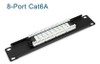 8 Puertos Cat6a 1u Unshielded Utp Rj45 Rack Mount Lan Red Pa 2
