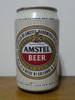 Lata Amstel Beer Lager 330ml Holanda Rayas Finas Vacía 0