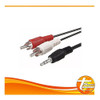 Cable 2 Rca A 1 Miniplug Jack Estereo Audio 1,5 Metros 1
